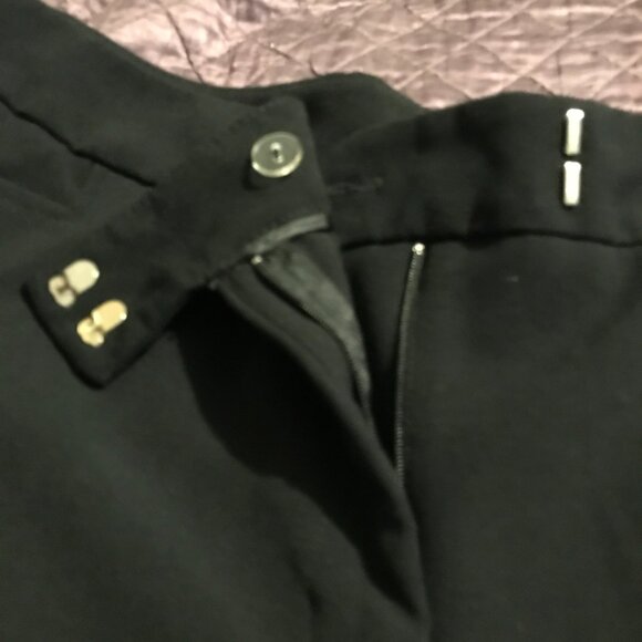 Ninety woman size 20W black ankle length pants with embellishment at ankles. - Picture 3 of 11